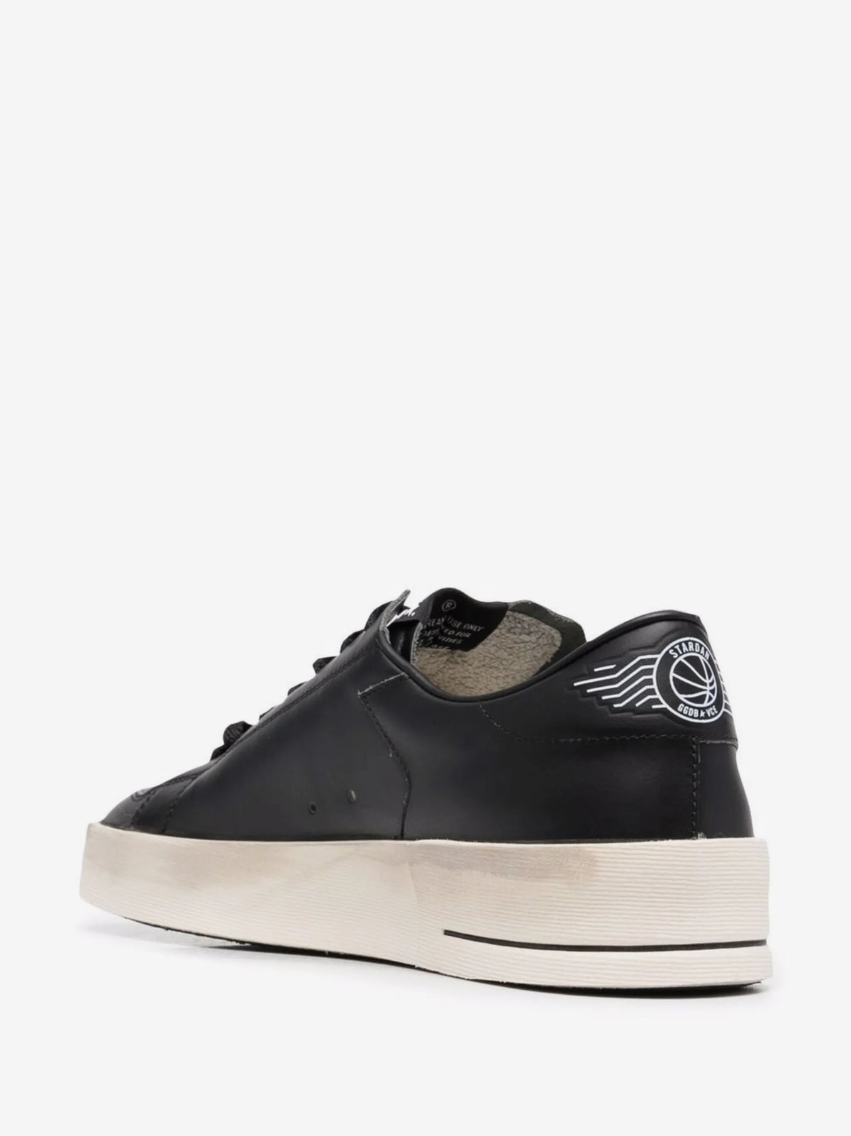 Stardan Leather Sneakers - Black - detail view