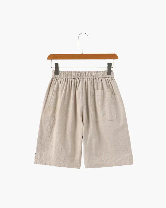 Lago Linen Shorts - Beige