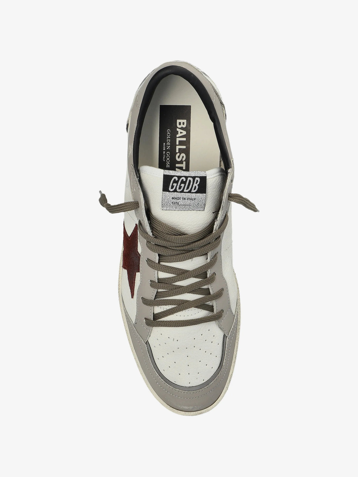 Ball Star Sneakers - White - back view