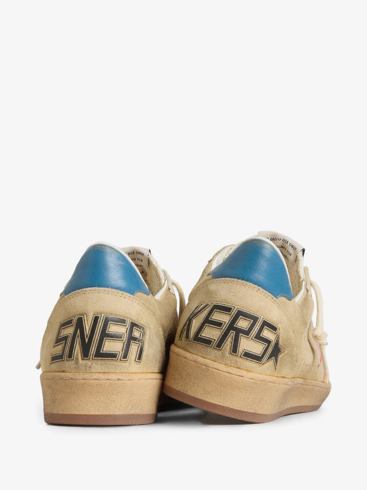 Ball Star Nappa Leather Suede Sneakers - Gold - detail view