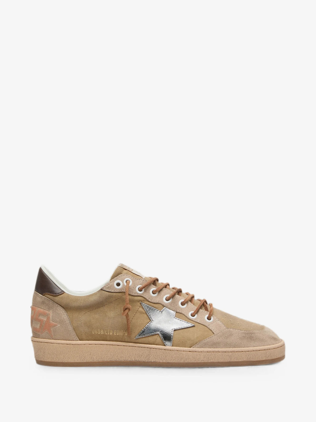Ball Star Leather Wool Sneakers - Brown/Cream - main view