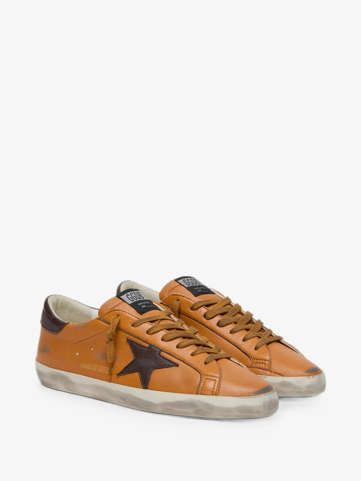 Super-Star Leather LTD Sneakers - Brown/Orange - side view