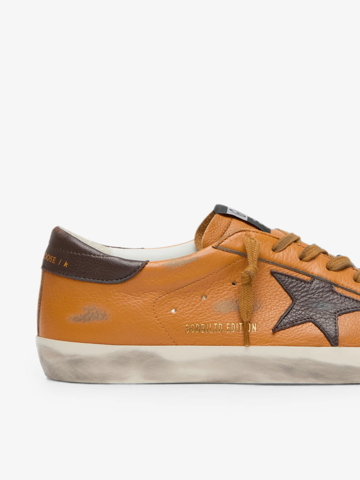 Super-Star Leather LTD Sneakers - Brown/Orange - detail view