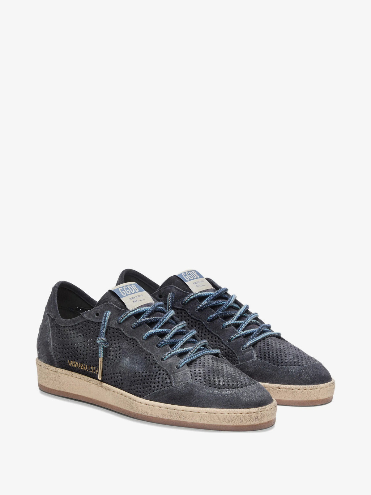 Ball Star Suede Perforated Sneakers - side view