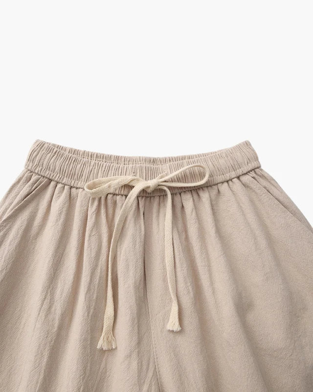 Lago Linen Shorts - Beige