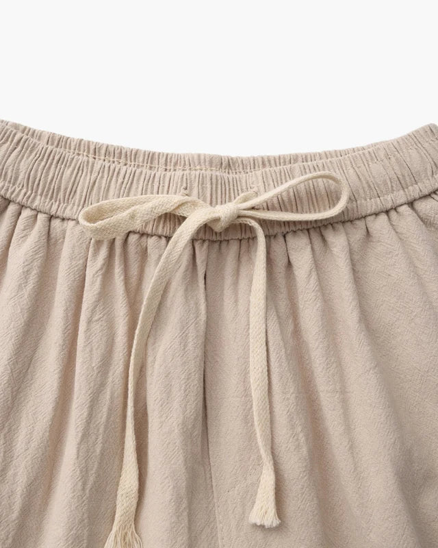 Lago Linen Shorts - Beige