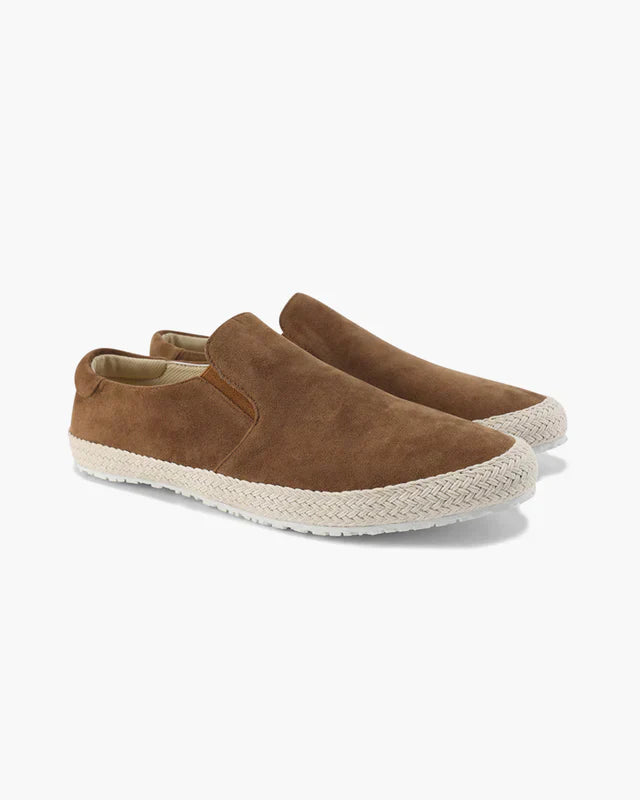 Riviera Suede Espadrilles - Brown