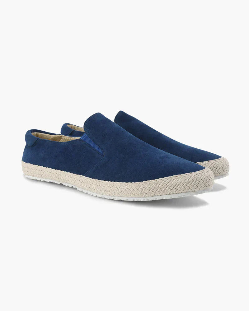 Riviera Suede Espadrilles - Blue