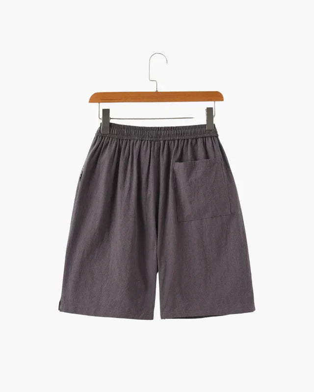 Lago Linen Shorts - Gray