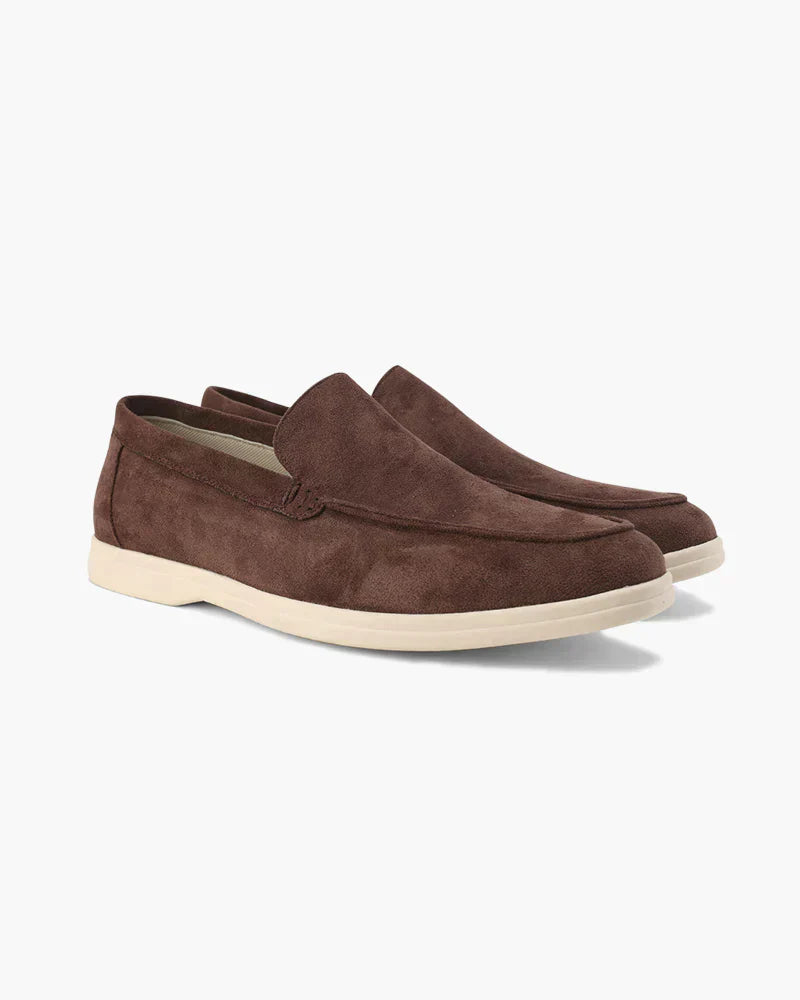 Cashmere Polo & Suede Loafers Set