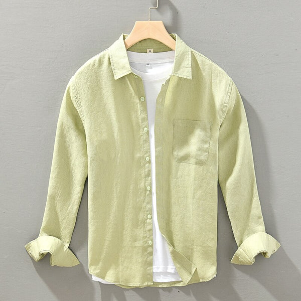 Harbor Linen Long-Sleeve Shirt - Light green