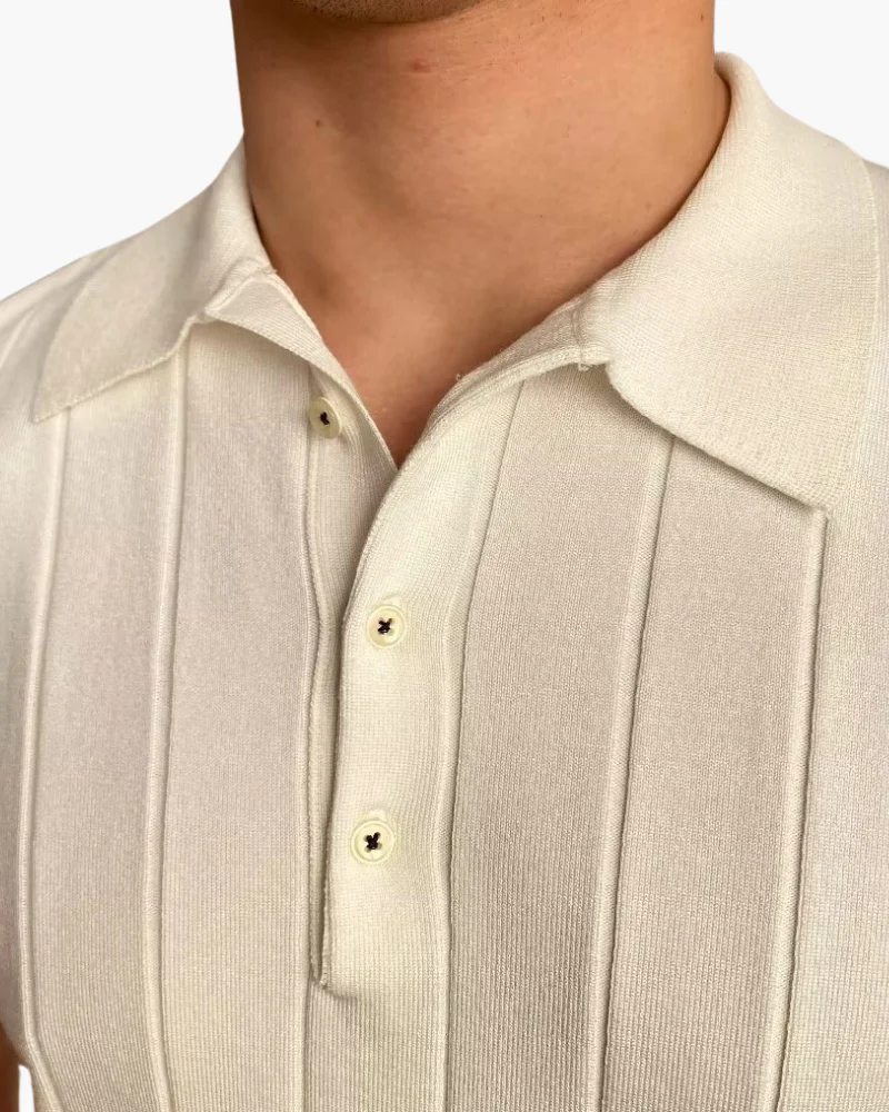Cotton Luxe Polo – White