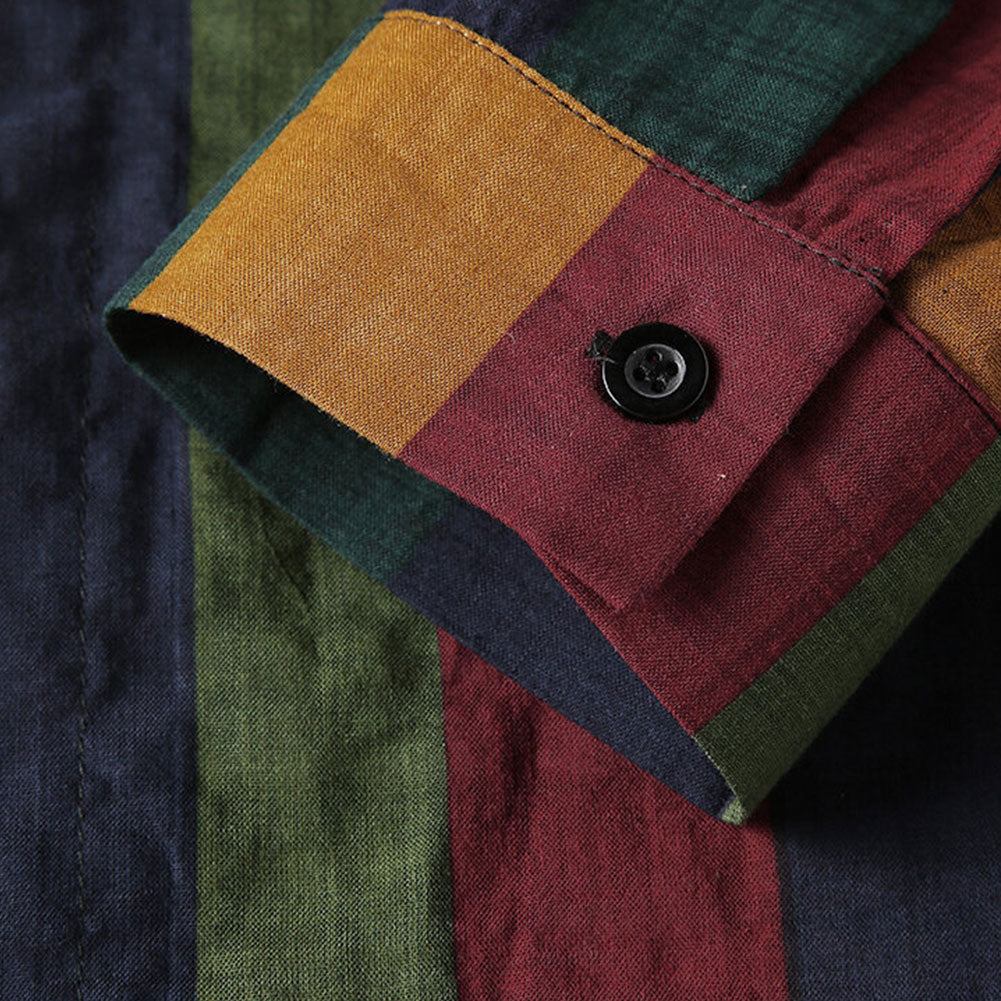 Riviera Stripe Linen Shirt - Multi-Color