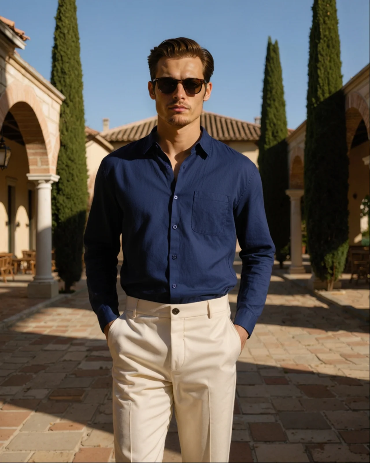 Linen Breeze Shirt - Blue
