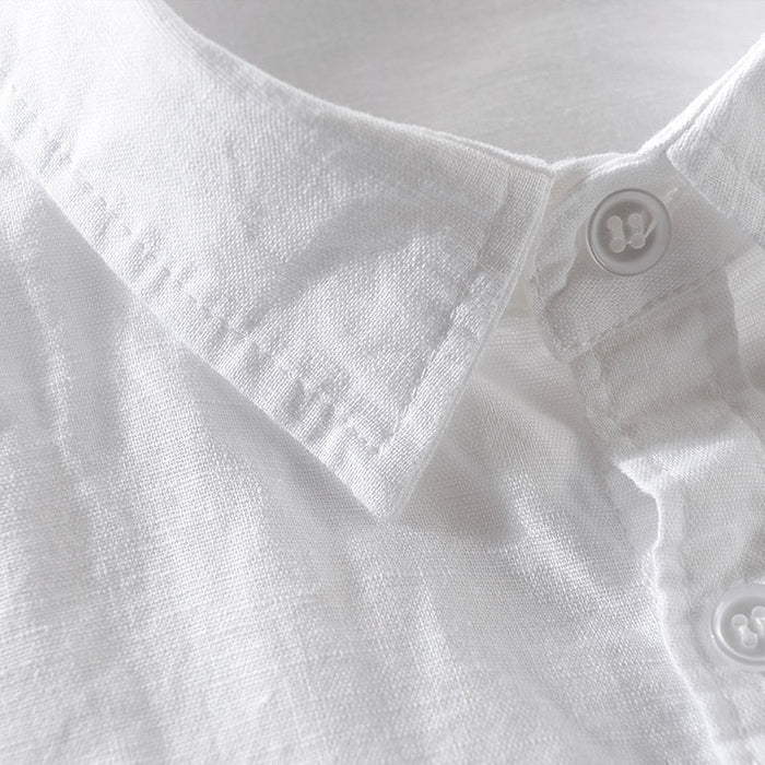Harbor Linen Long-Sleeve Shirt/White