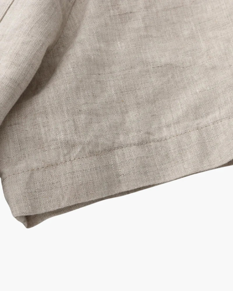 Linen Classic Shirt – Beige