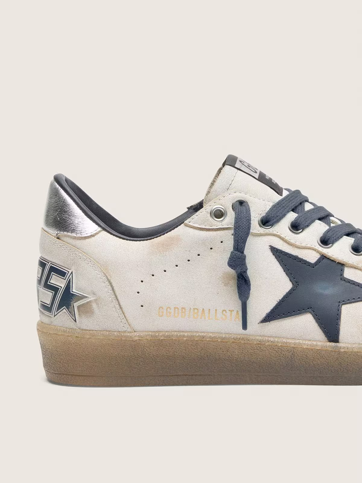 Ball Star Suede Sneakers - Metallic silver