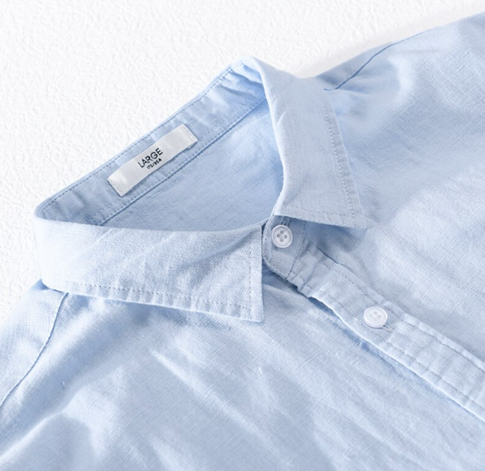 Harbor Linen Long-Sleeve Shirt/Sky Blue