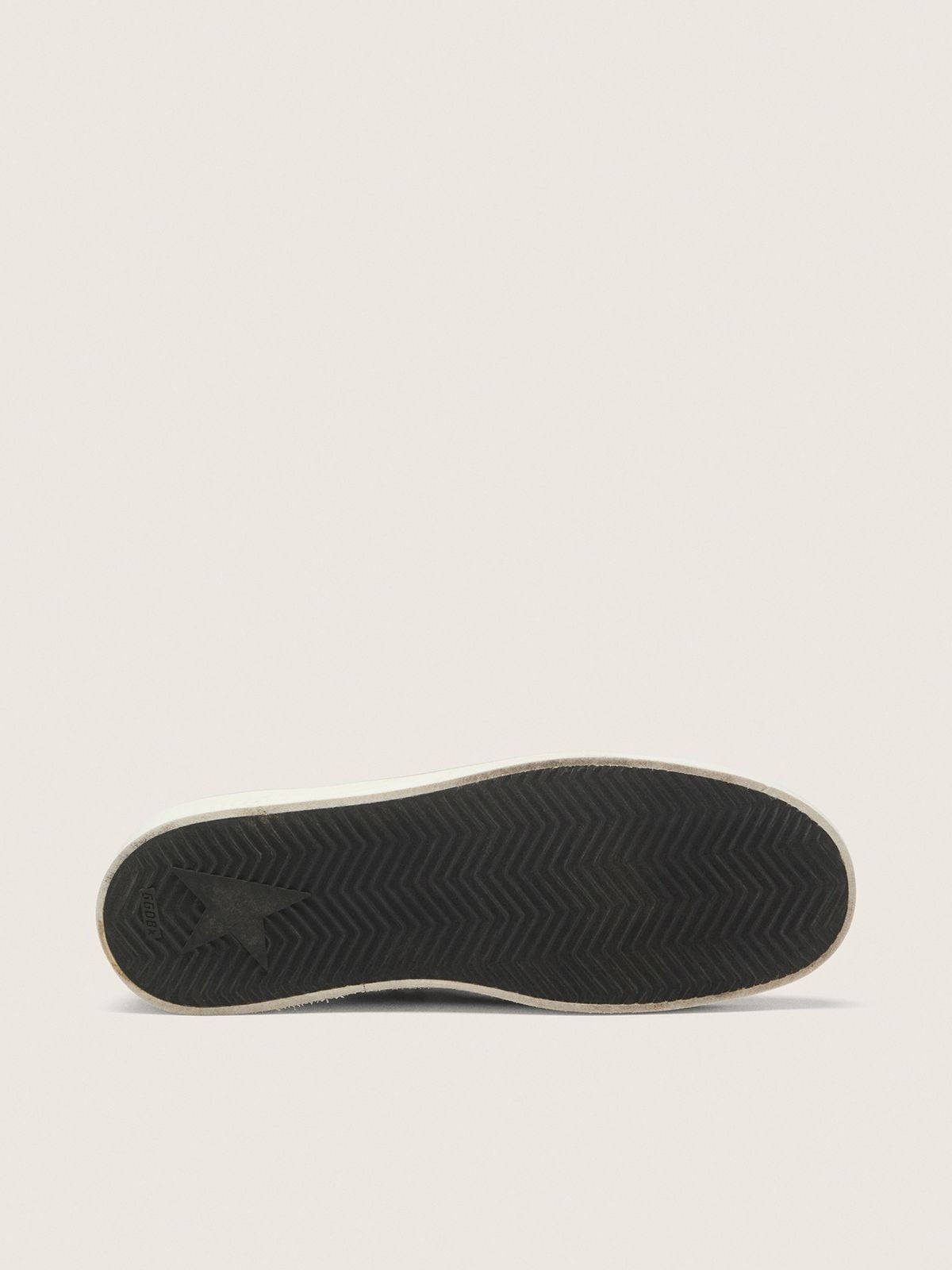 Stardan Leather Sneakers - White/Black - material detail