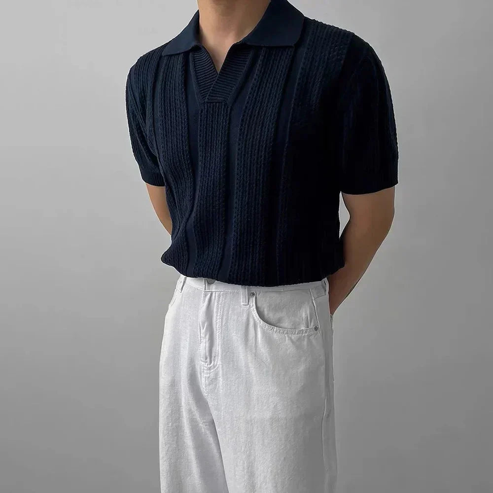 Riviera Knit Polo – BLUE