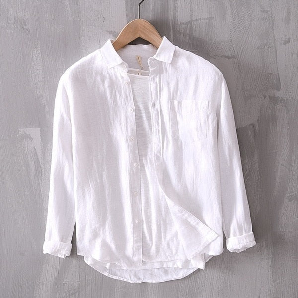 Harbor Linen Long-Sleeve Shirt - White