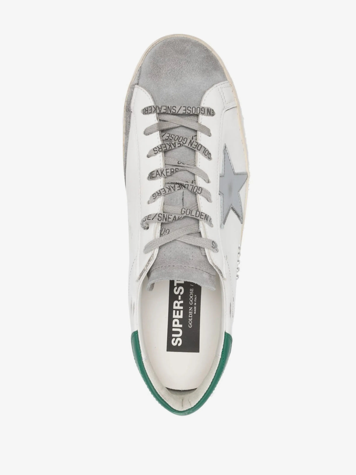 Super-Star Sneakers - Green/Gray - rear product view