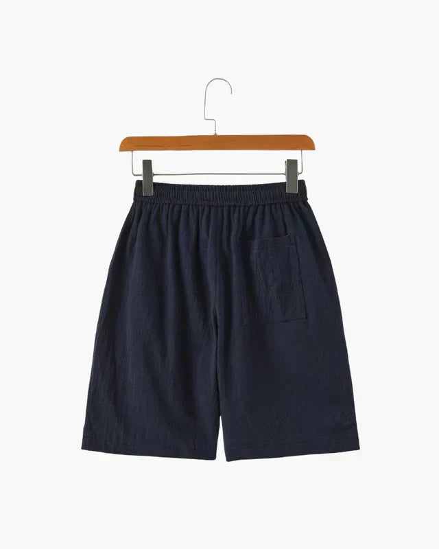 Lago Linen Shorts - Navy