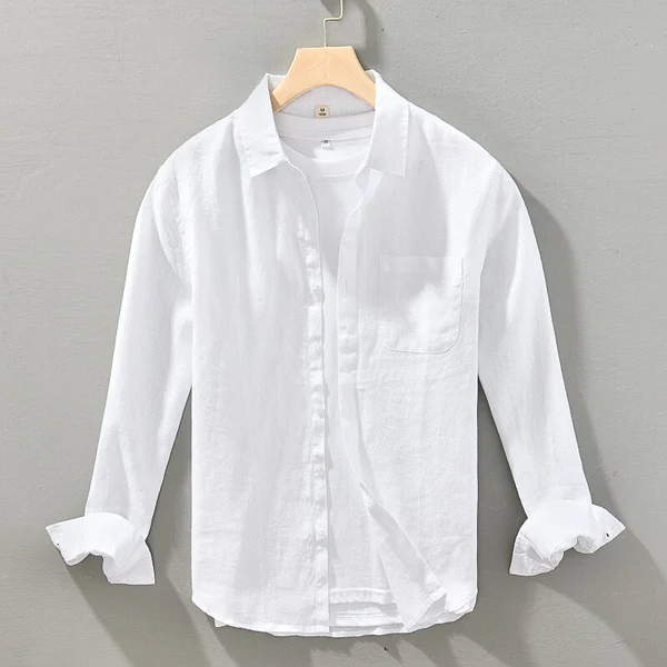 Harbor Linen Long-Sleeve Shirt - White