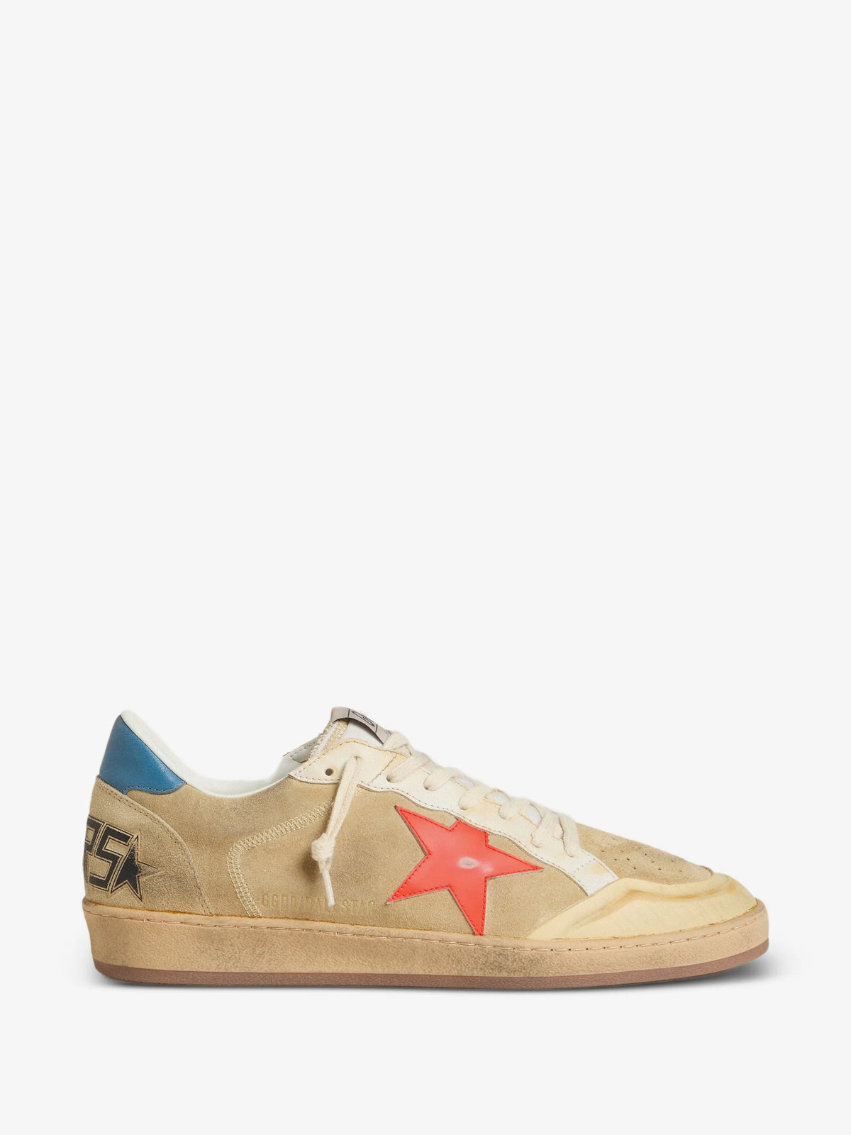 Ball Star Nappa Leather Suede Sneakers - Gold - main view