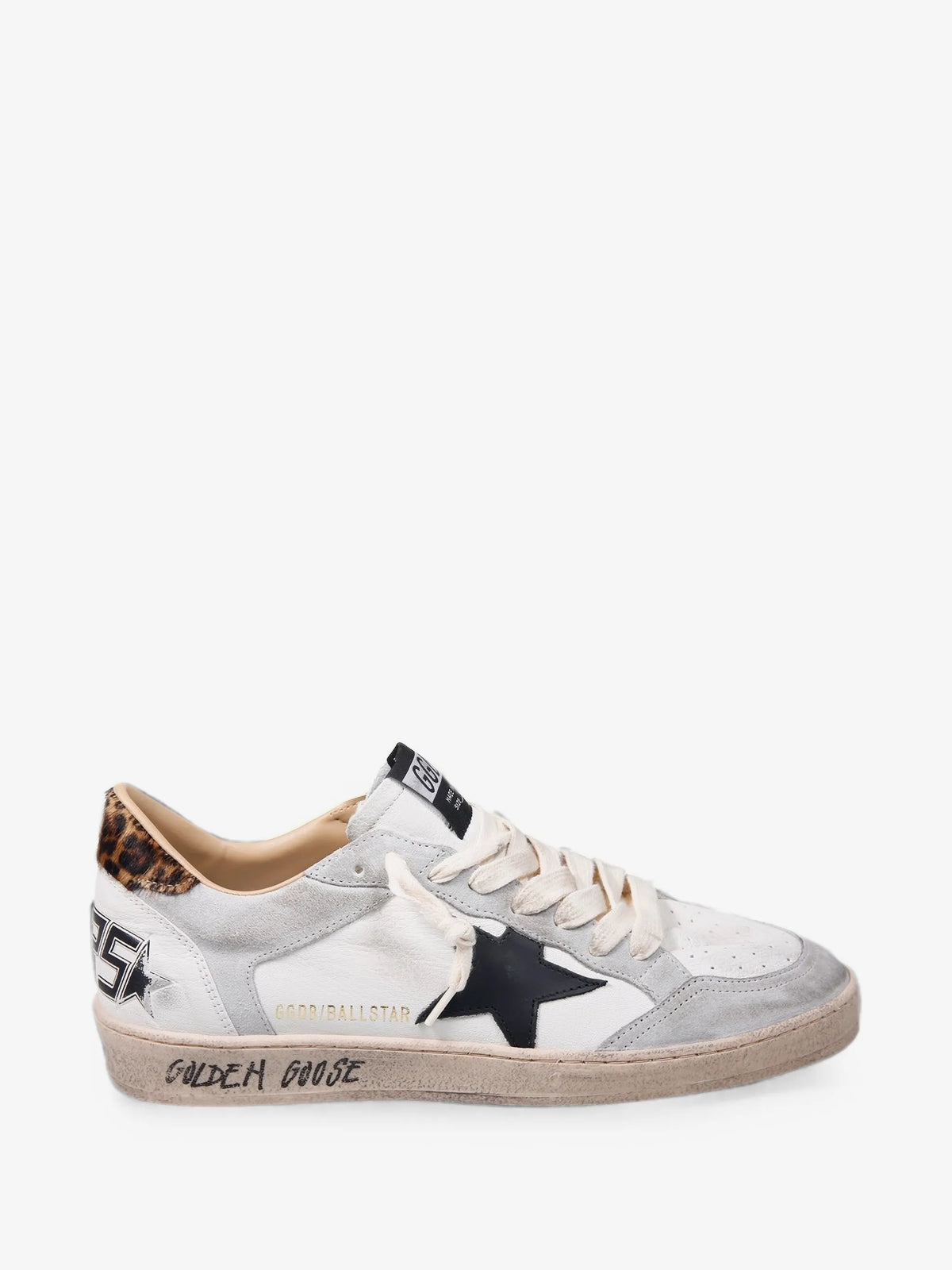 Ball Star Leopard Print Sneakers - main view