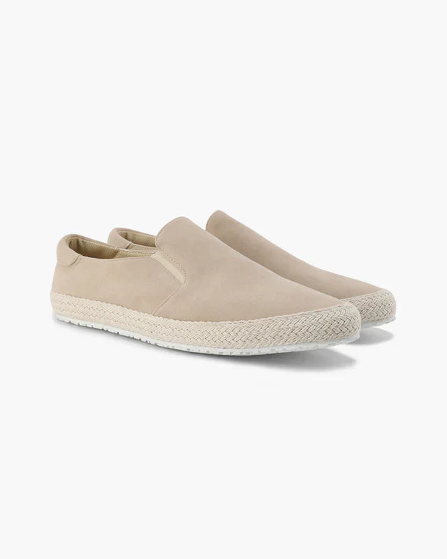 Riviera Suede Espadrilles - Beige