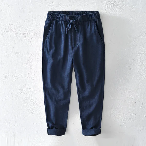 Urban Blend Drawstring Pants - Navy blue