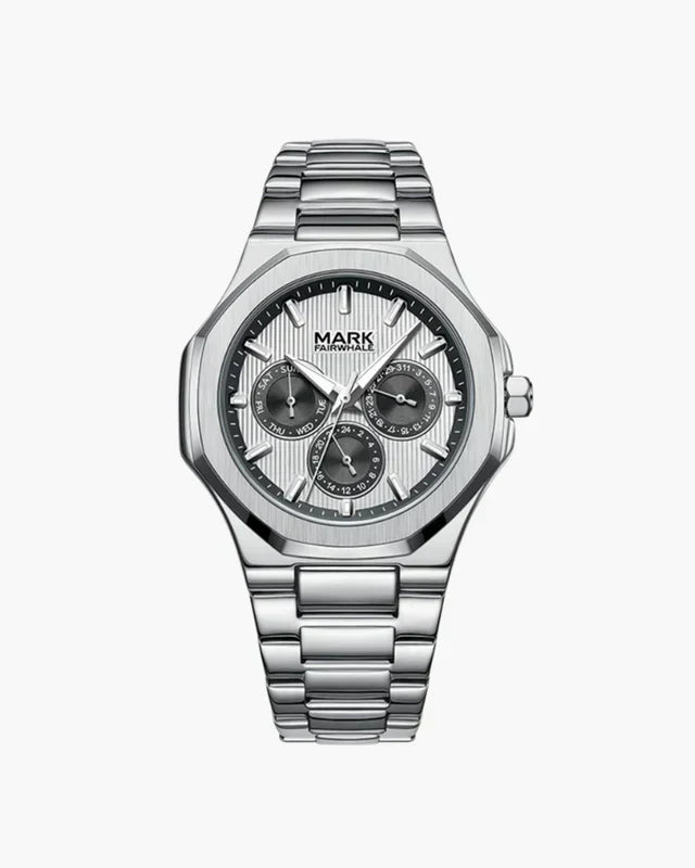 Ascend Multi-Dial Steel Watch - Silver