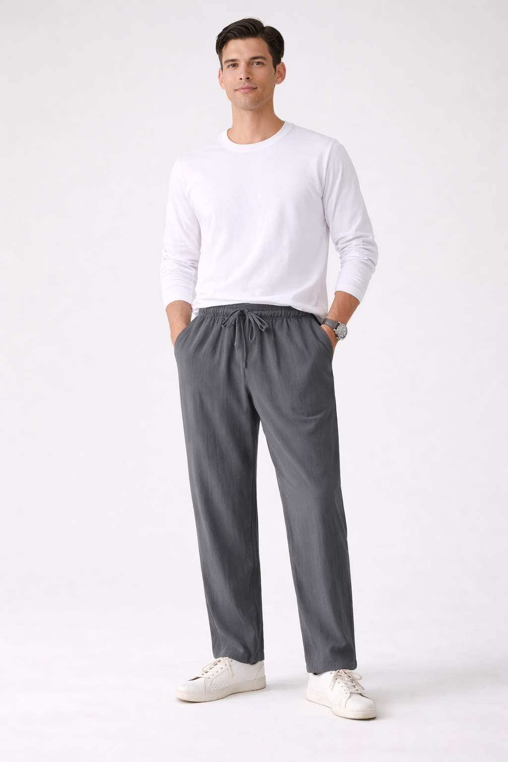 Linen Ease Pants – Green
