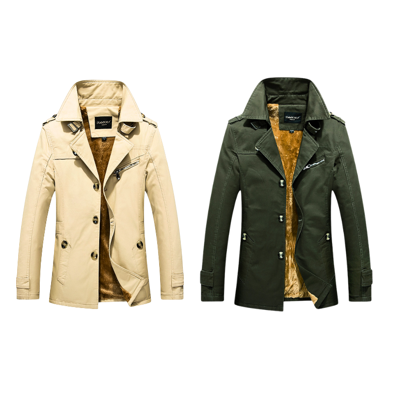 Miller Cotton Jacket Duo Set - Sand/Green
