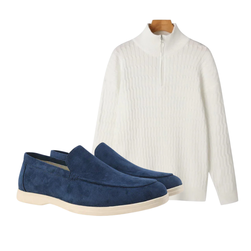 Mariner Half-Zip Knit Set