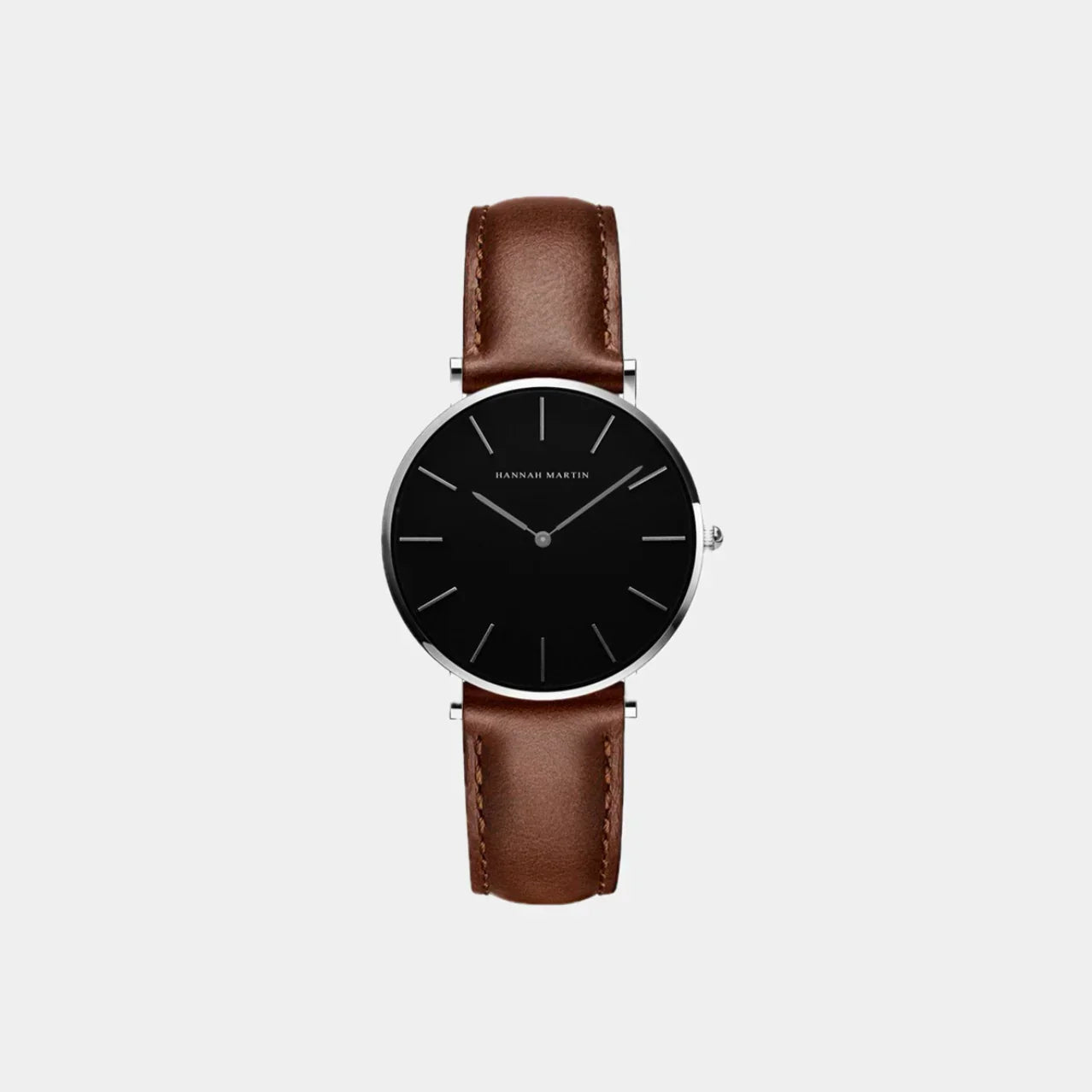 Ascot Silver Classic Watch – BROWN
