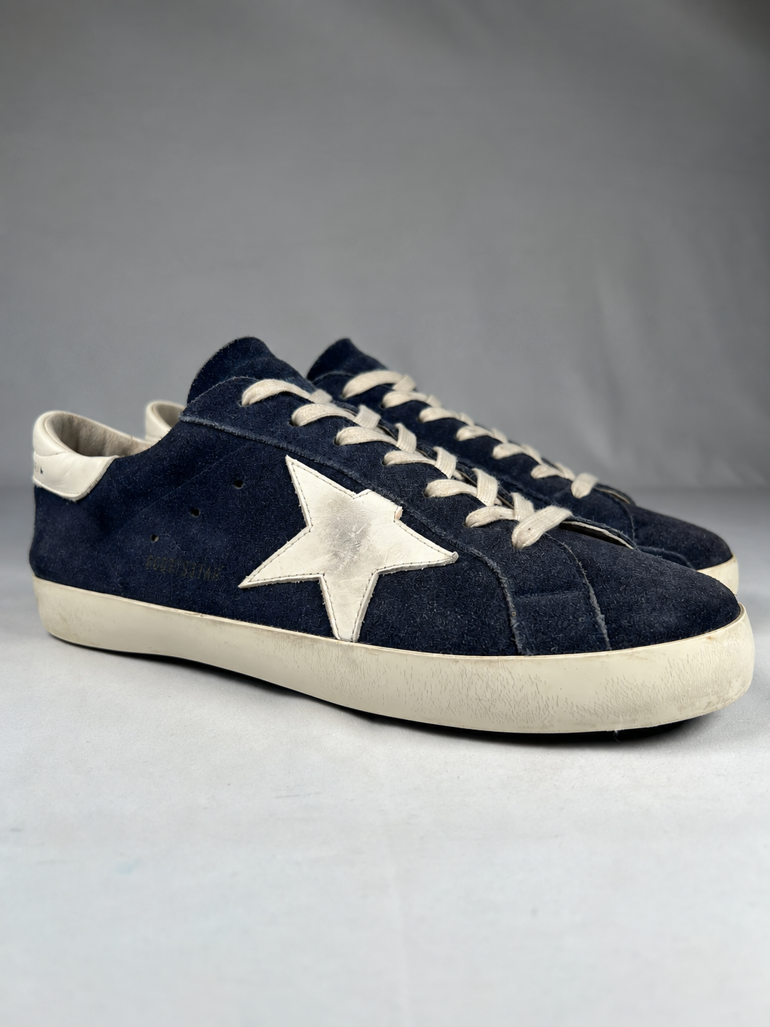 Super-Star Sneakers - Navy Blue - alternate side product view