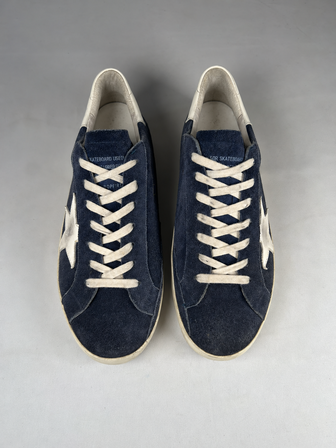 Super-Star Sneakers - Navy Blue - rear product view