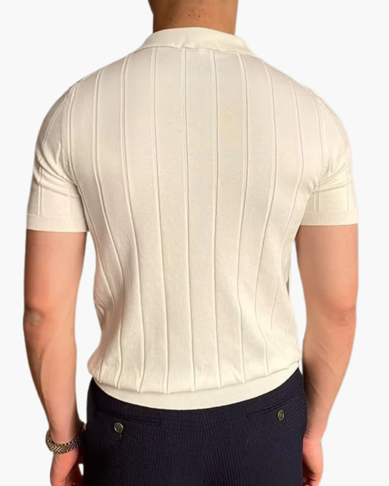 Cotton Luxe Polo – White