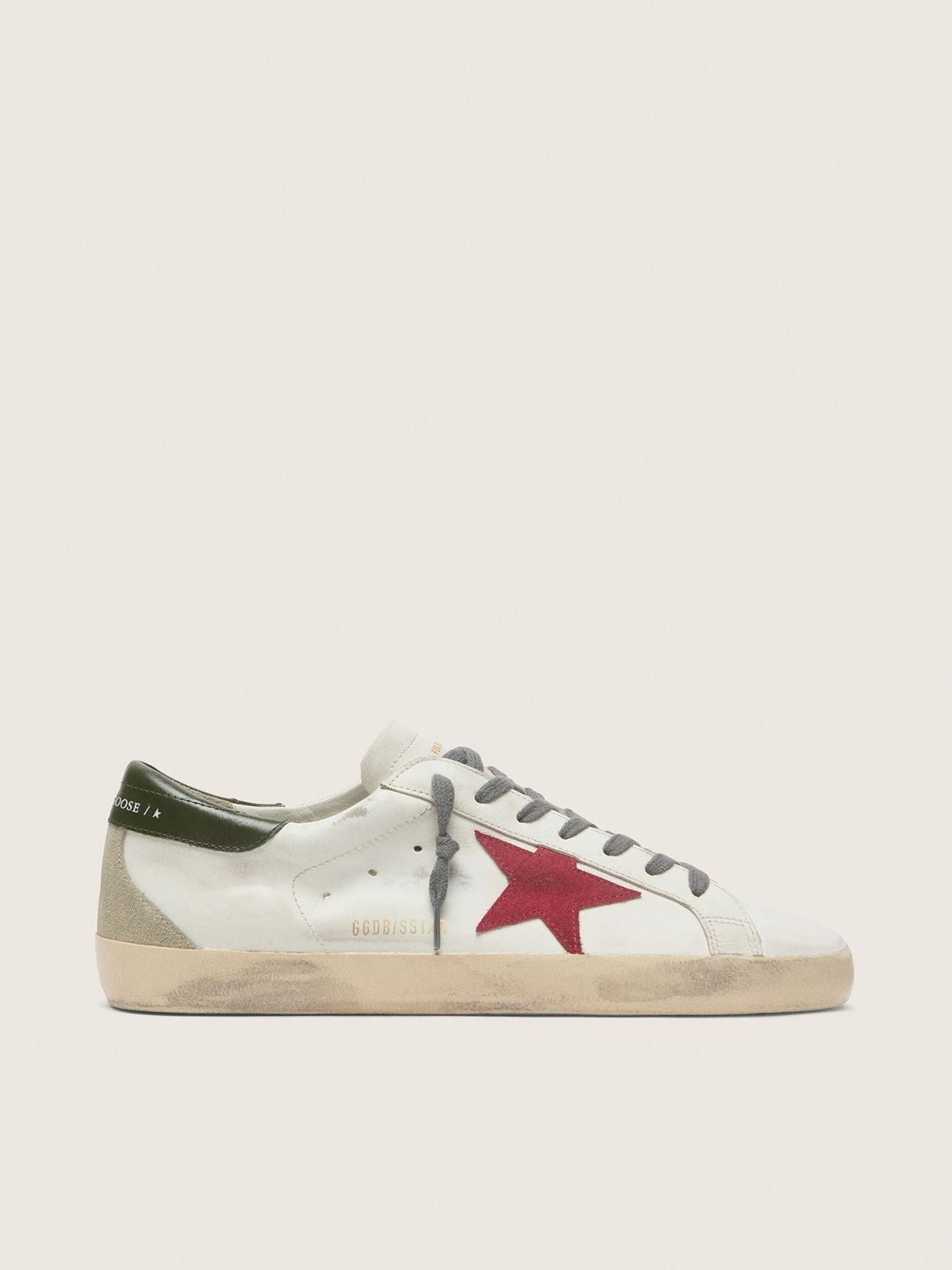 Super-Star Sneakers - Red/White - side profile product view