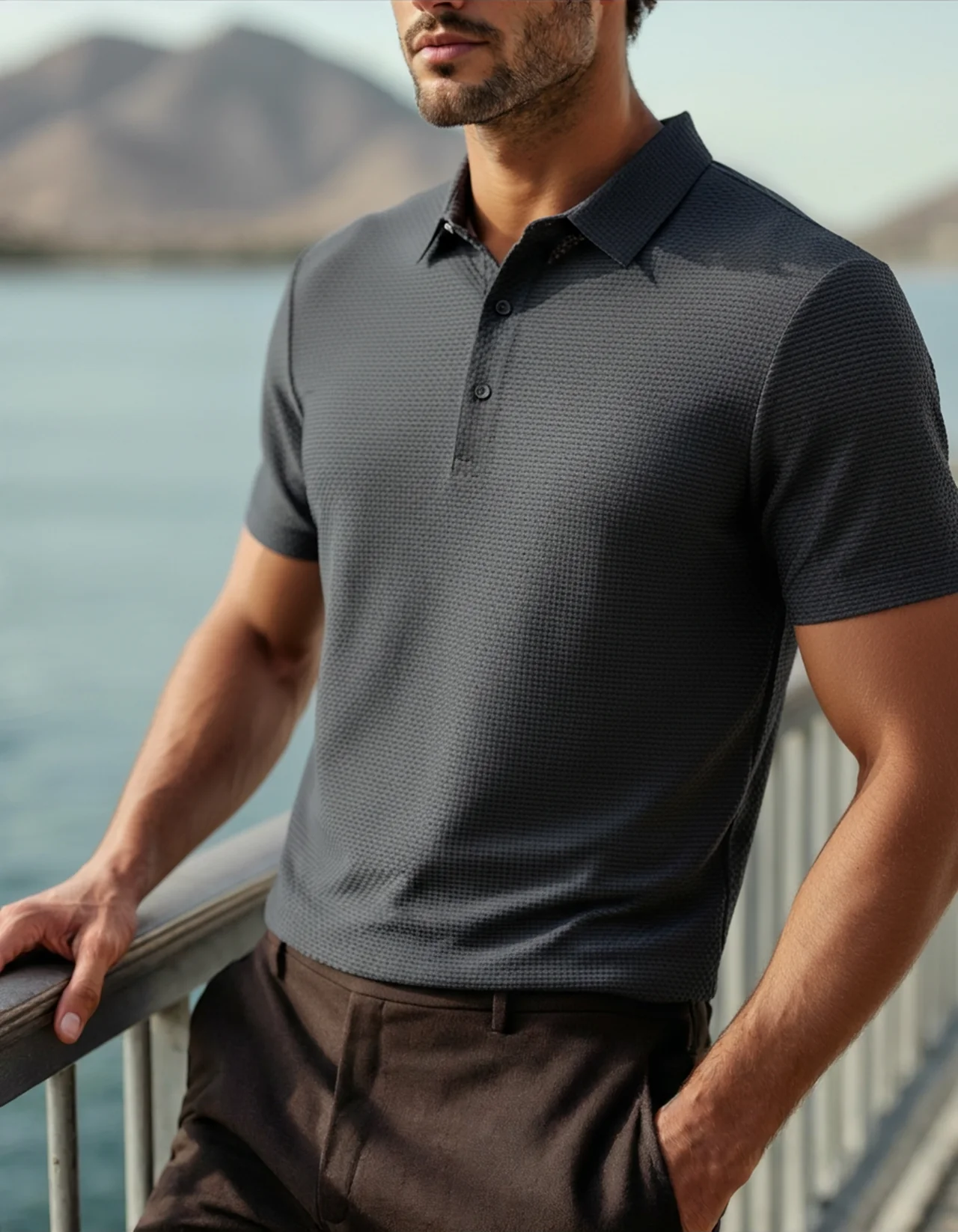 AeroMesh Polo – Black