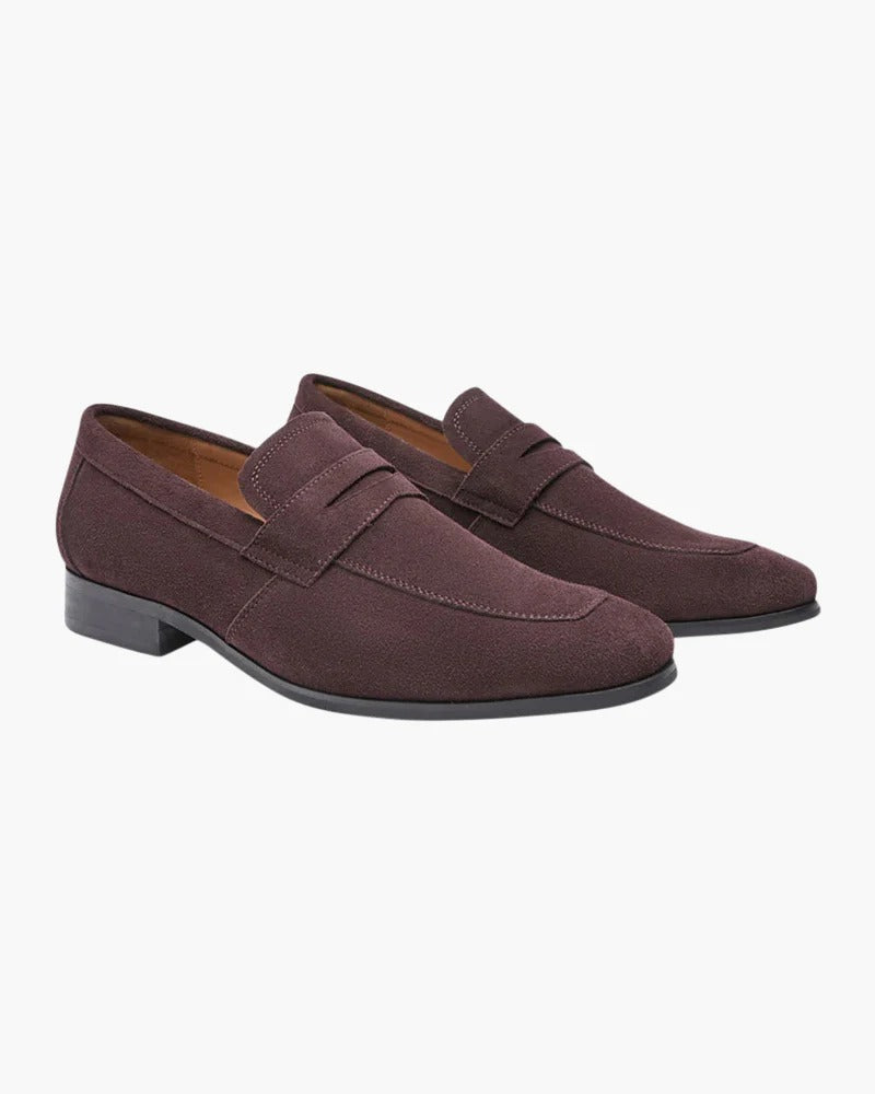 Suede Classic Loafers – Brown