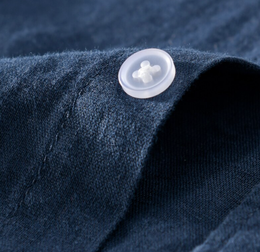 Harbor Linen Long-Sleeve Shirt/Deep Navy