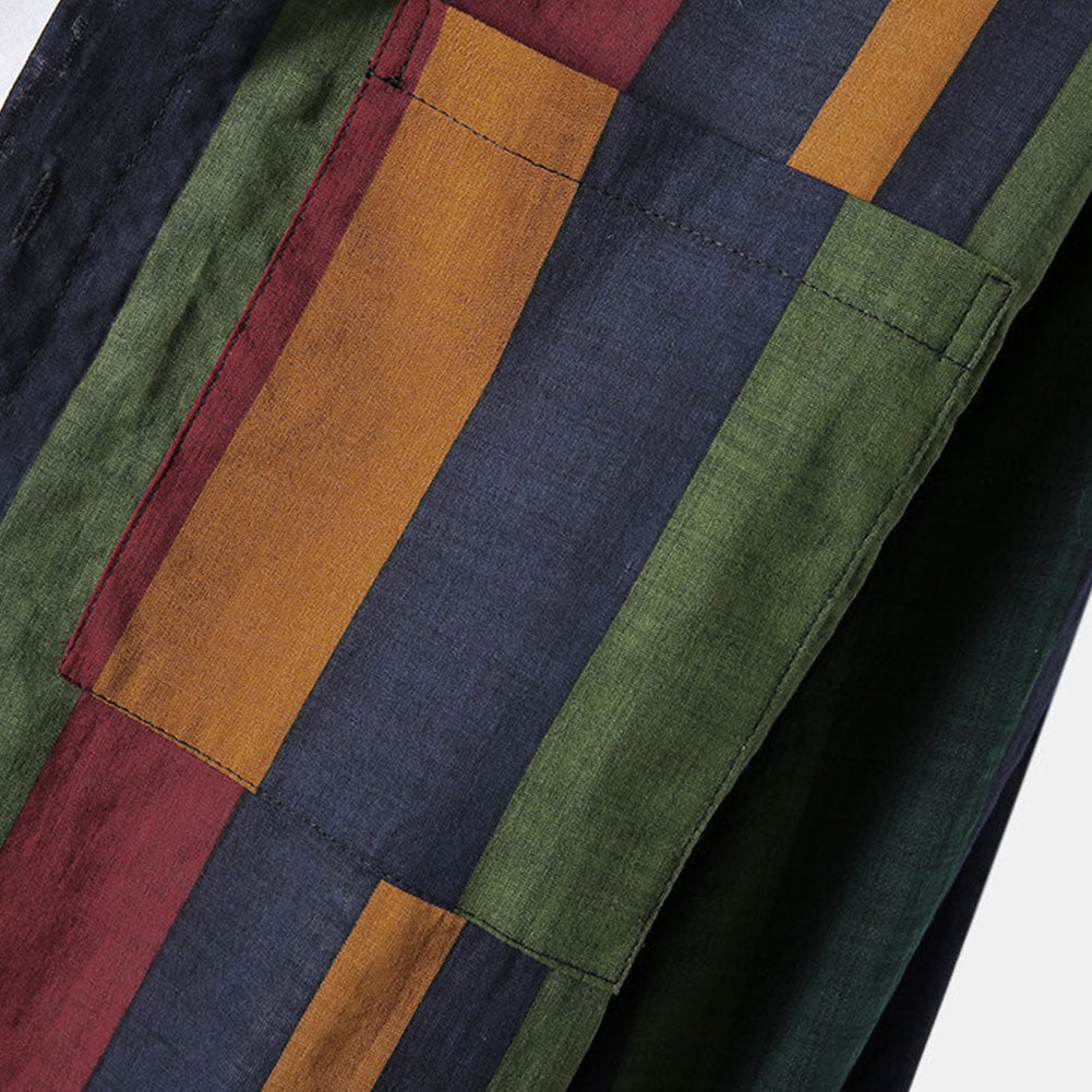 Riviera Stripe Linen Shirt - Multi-Color
