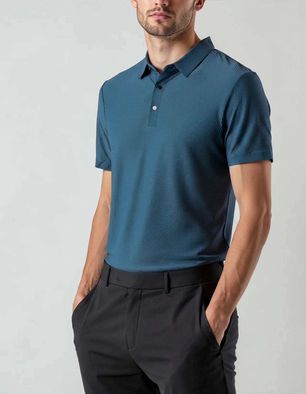 AeroMesh Polo – Navy Blue