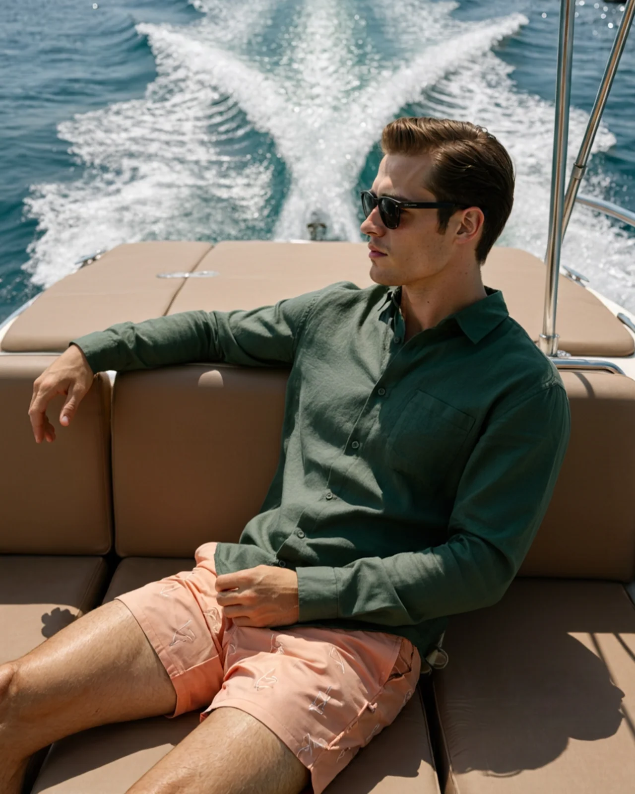 Linen Breeze Shirt - Green