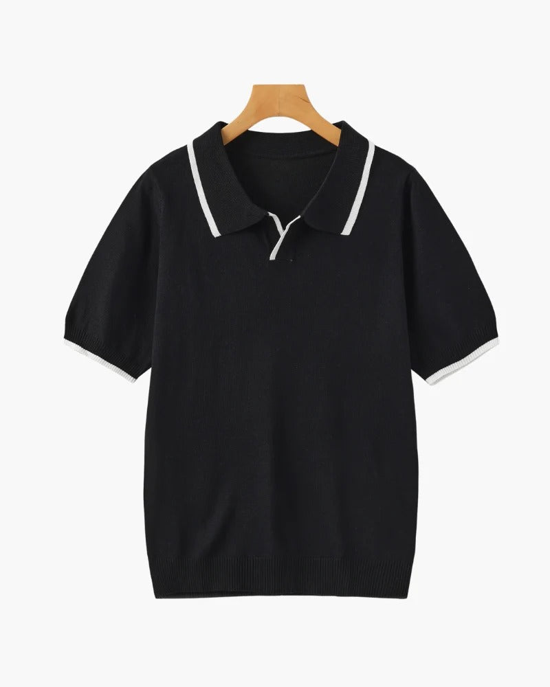 Riviera Knit Polo - Black