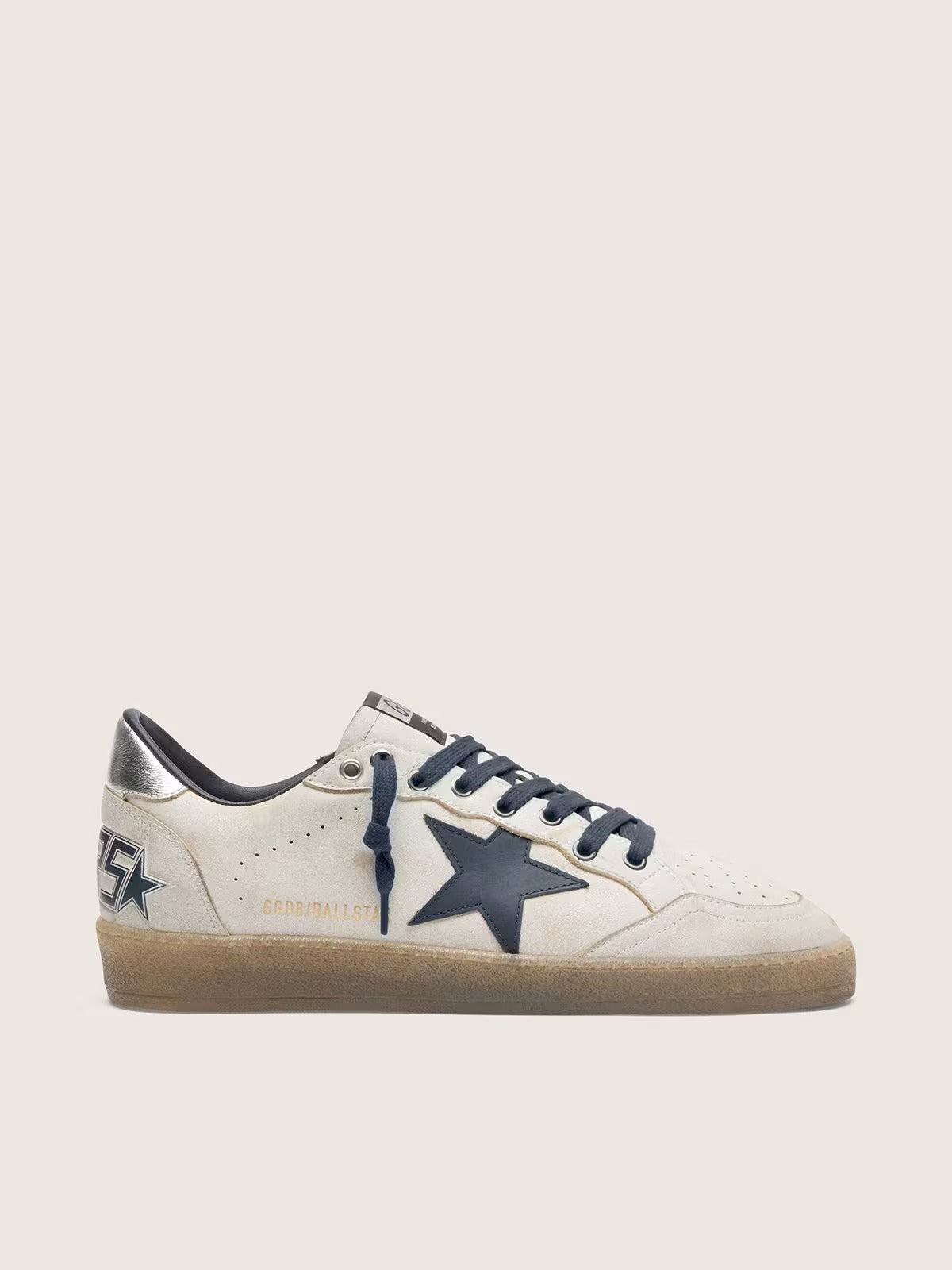Ball Star Suede Sneakers - Metallic silver
