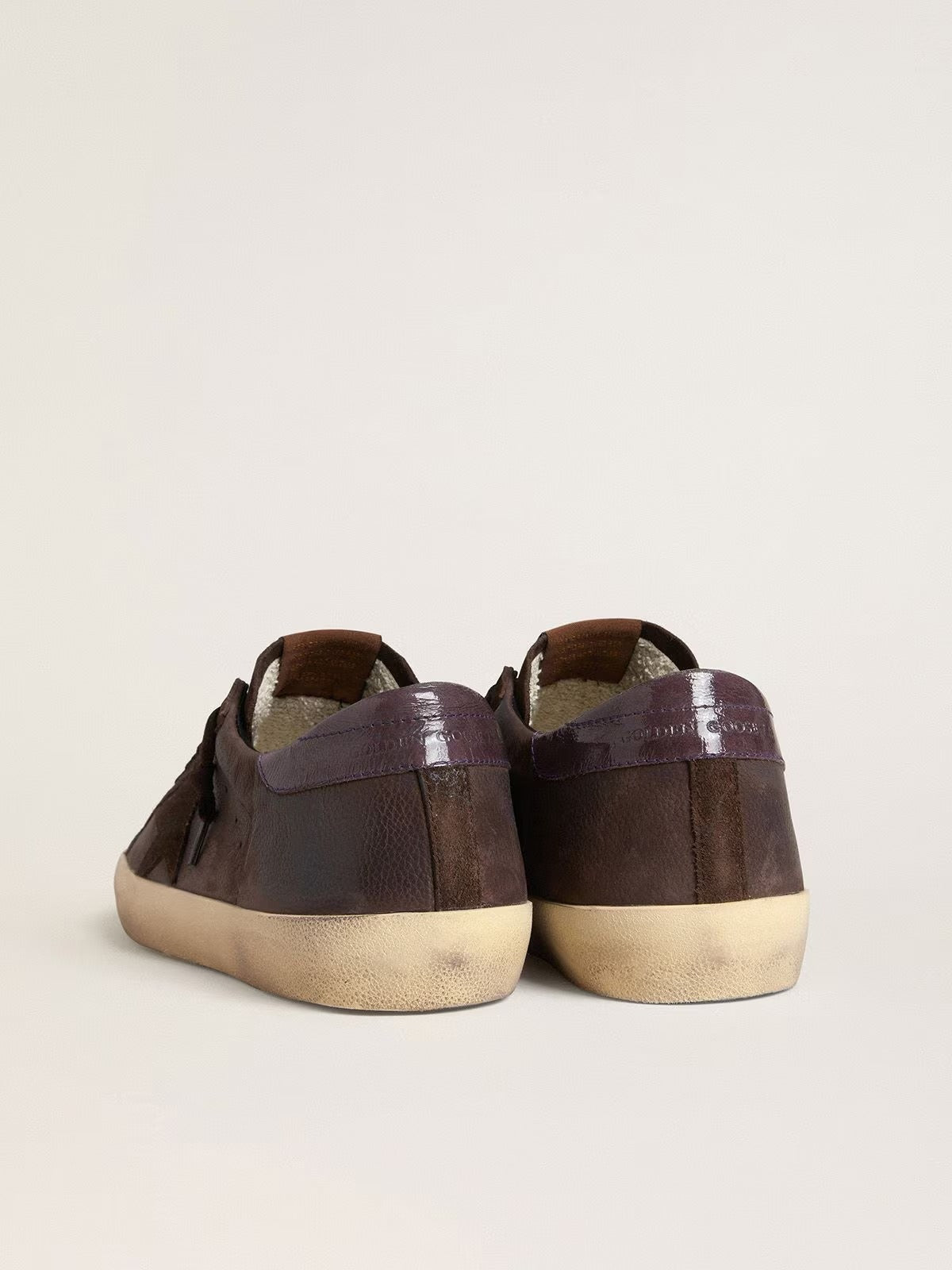 Super-Star Nubuck Suede Sneakers - Brown/Purple - alternate view